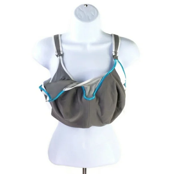 Cake Maternity Lemon Zest Gray Underwire Sports Nursing Bra Size 38H NWT
